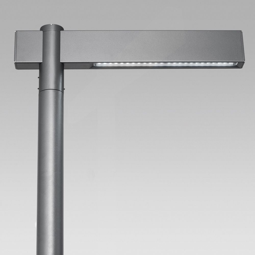 Urban lighting Urban lighting luminaire featuring a contemporary design with geometric lines