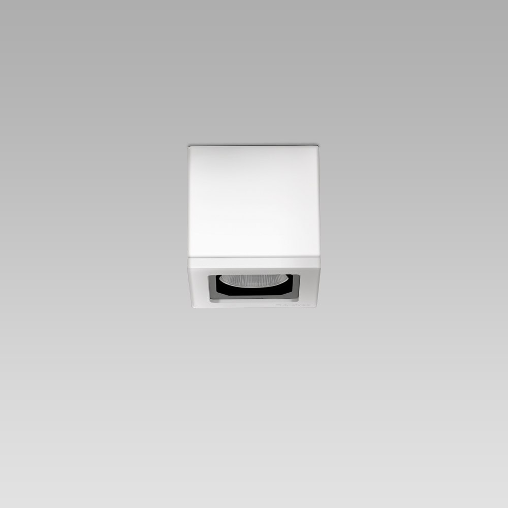 Appareils a plafond Ceiling mounted luminaire with an essential and elegant design for architectural lighting