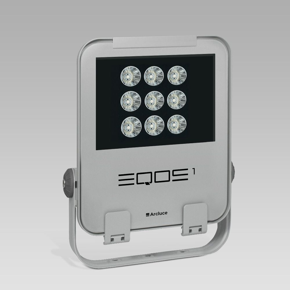 Outdoor floodlights LED floodlight for outdoor lighting EQOS1, for professional use: modern design, excellent light output and energy efficiency