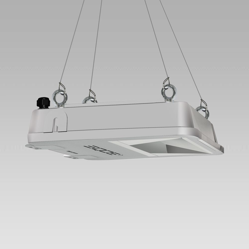 High-bay luminaires  EQOS1 suspended floodlight for high-bay lighting