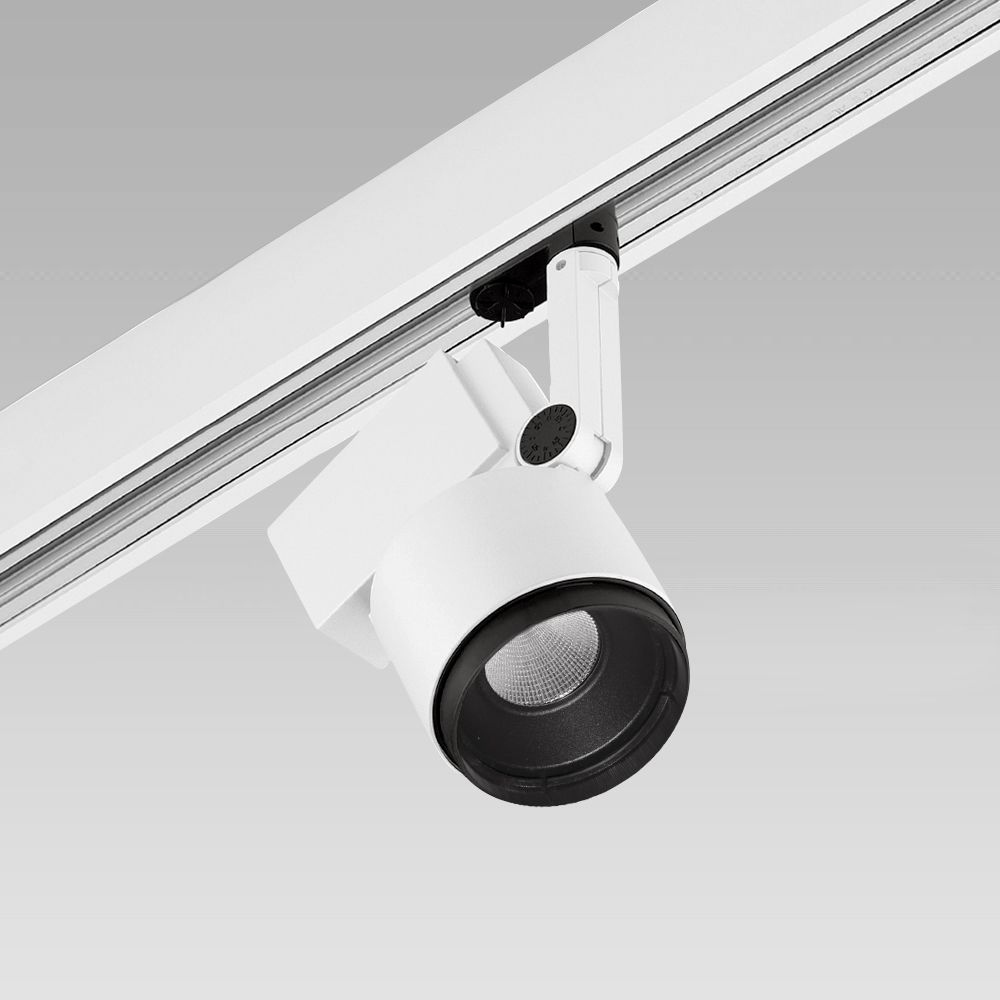 Track 220V - DALI FOBO2 spotlight for electrified track, compact and functional design