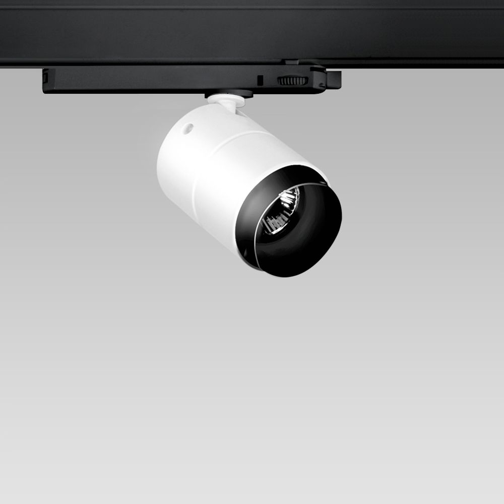 Rails 220V - DALI  Luminaire mural, qui peut également être installé sur des rails, avec un design compact et un rendement lumineux élevé.