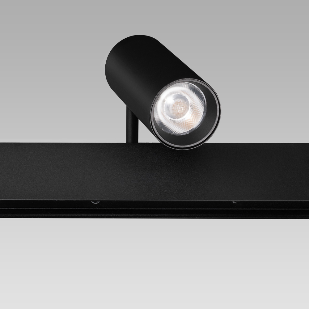 Stromschienen 48V - DALI DECK spotlight for 48V electrified track, ideal for interior accent lighting.