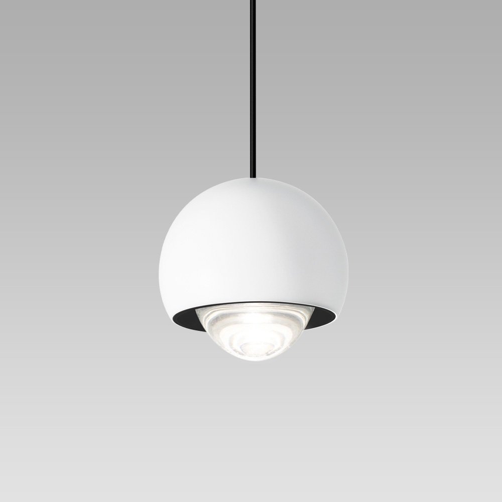 Pendant luminaires Arcluce ORION: Elegantly designed pendant luminaire for interior lighting, also available in track-mounted version